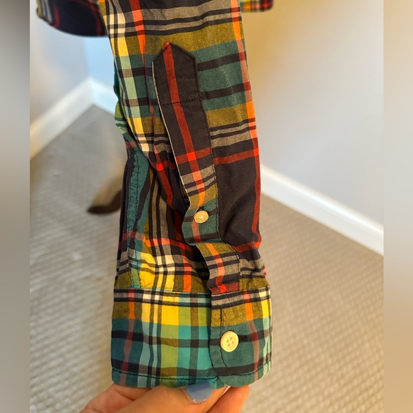 Sz XL Men’s Hollister button front vintage plaid shirt cotton - Picture 4 of 7